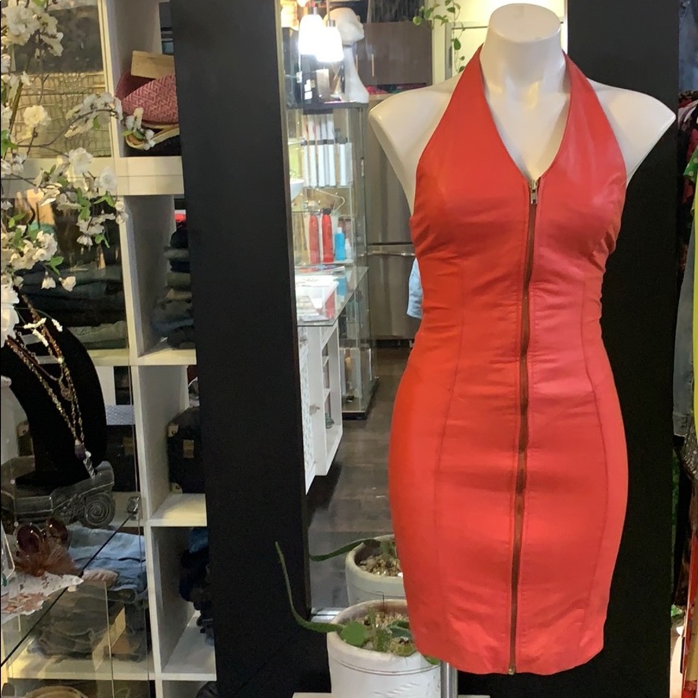 vintage leather dress